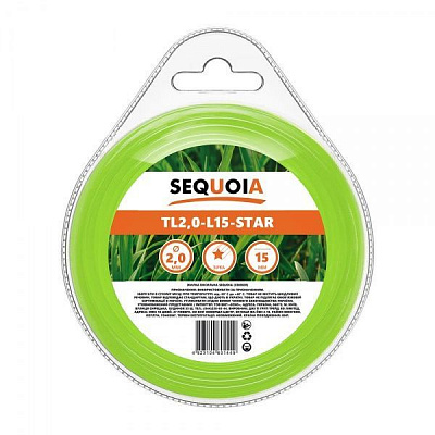 Леска для мотокосы SEQUOIA TL2.0-L15-Star