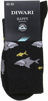 Шкарпетки Conte HAPPY 17С-151СП 058 р. 27 чорний