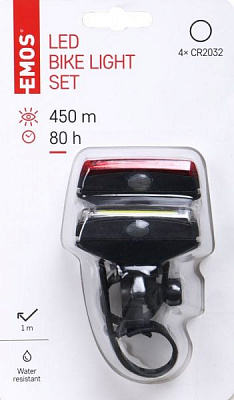 Фонарь велосипедный P3922-1 черный 