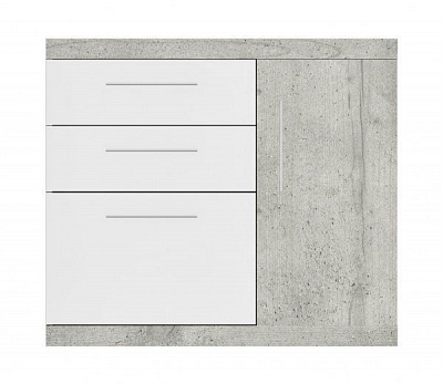 Комод Accord Tokio вудкон/белый 