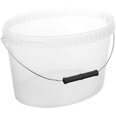 Ведро прозрачное овальное 5 л 