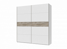 Двери для шкафа-купе G-Кайзер Альба 1/2 клондайк Doros 2200x2350 мм белый ДСП