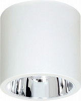 Светильник точечный Luminex Downlight round 60 Вт E27 белый 7242 