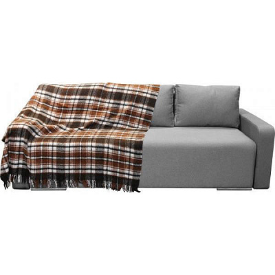 Плед Метро 140x200 см коричневый Vladi 