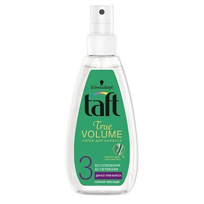 Жидкость для волос TAFT Объем для укладки фиксация 3 Объем 150 мл