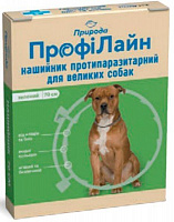 Ошейник Природа противопаразитарный для собак Профилайн (зеленый), 70 см