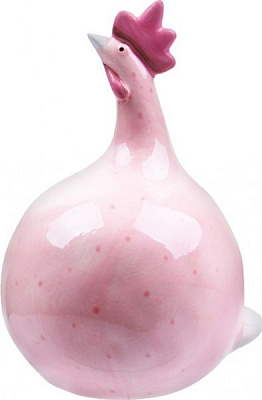 Фигурка декоративная Курица розовая 16,5 см 947-001 Lefard