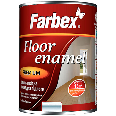 Эмаль Farbex алкидная ПФ-266 золотисто-коричневый глянец 2,8кг