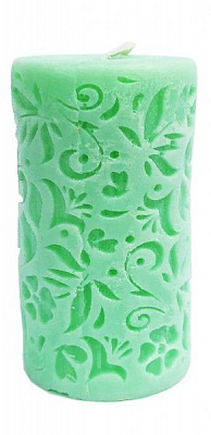 Свеча Ажур 5х9 см см мята KOZAK