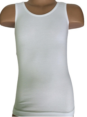 Майка детская для девочекдетские Bibo р.116 белый 34150 