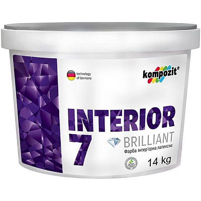 Краска Kompozit Interior 7 (база А) белый 1,4кг