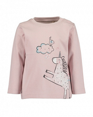 Реглан для дівчинки Blue Seven Єдиноріг р.68 трояндовий 950606 X*