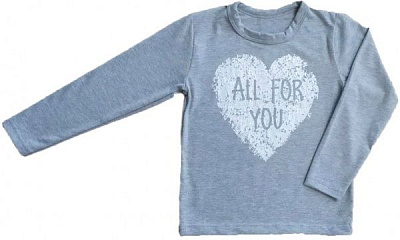 Реглан Маленькие люди д/д р.116 сірий меланж