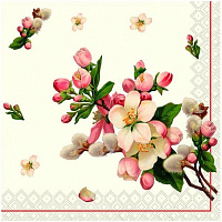 Салфетки столовые Silken Decor «Цветение» 33х33 см цветные 18 шт.