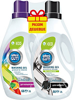Гель для машинного та ручного прання Alles GUT! ECO для кольорових тканин + для темних тканин 4 л 2 шт.