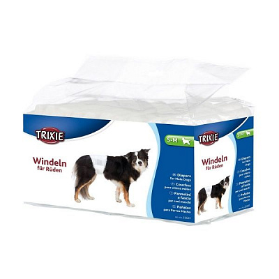Пеленки Trixie для кобелей 30-46 см S-M 12 шт. для собак