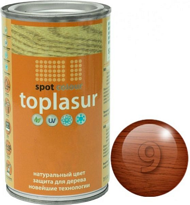 Лазурь Spot Colour Toplasur №9 тик полуглянец 0,4 л