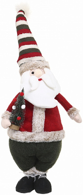 Декорация новогодняя Санта стоячий красно-зеленый 22х73 см LF2228002