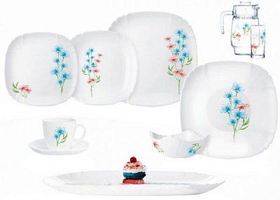Сервиз столовый Lotusia Prunella 46 предметов Luminarc