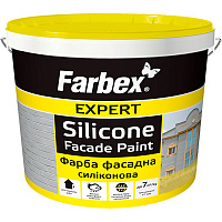 Краска фасадная силиконовая Farbex Expert Silicone fasad мат белый 14кг