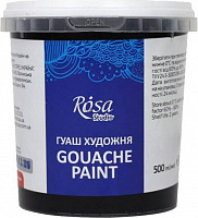 Краска гуашевая черная 500 мл 3250914 Rosa Studio