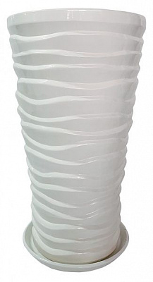 Горшок Пальма белая 29 л белый 