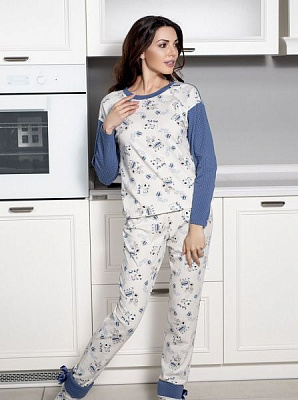 Піжама жіноча Roksana Alaska 813/16102 р. М синій джинс