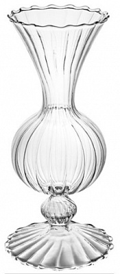 Ваза стеклянная Elegant 20 см прозрачная G-9058