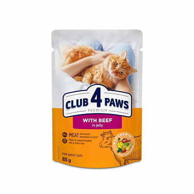 Корм влажный Club 4 Paws