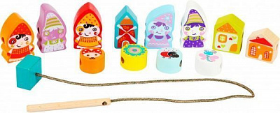 Игрушка Левеня Поселок гномов на шнуровке