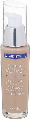 Тональный крем Seventeen Natural Velvet Moisturizing Lasting Foundation №5 Medium Beige 30 мл