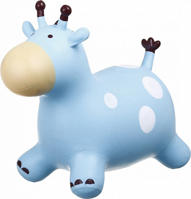 Попрыгунчик надувной MaxxPro kids Жирафа голубой 58х28х49 см KH1-170