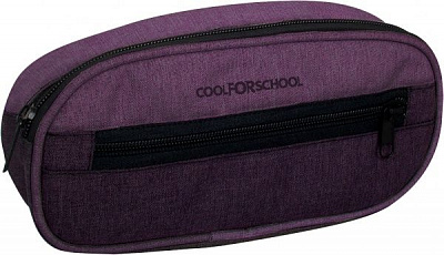 Пенал школьный мягкий Style овальный CF86621 Cool For School фиолетовый