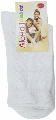 Носки детские Duna 8В 470-24 32285581 р.22–24 белый 