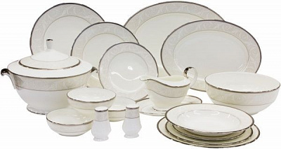 Сервиз столовый Nocturne Platinum 64 предмета на 12 персон Narumi
