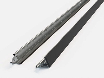 Профиль KRAFT Fortis T-24 1200x25x24 мм черный