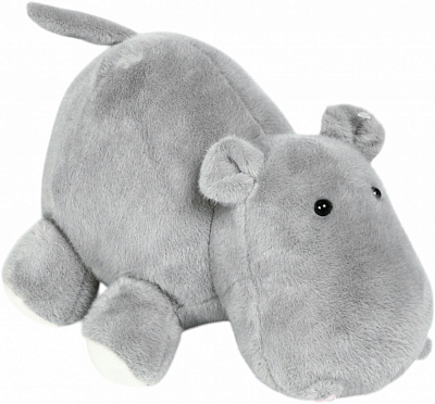 Мягкая игрушка HW Plush Paws Бегемот 33 см 7040 серый HF11394 13'