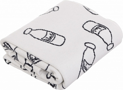 Плед Banian Милки Вей 90x100 см молочный с принтом 