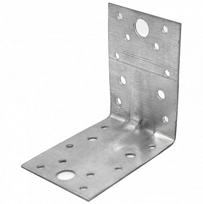 Кутник посилений рівносторонній 65x90x90 мм 2 мм (1шт.)