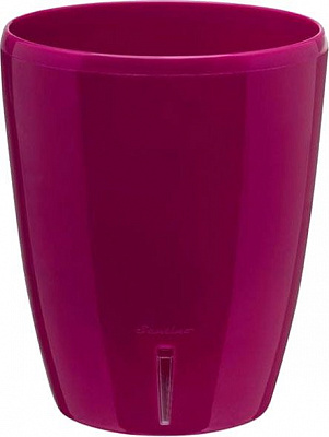 Вазон пластиковий Santino Орхідея TWIN круглий 2л пурпуровий
