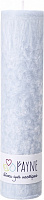Свеча Цилиндр пальмовая голубая 6х26 см ТМ FAYNE