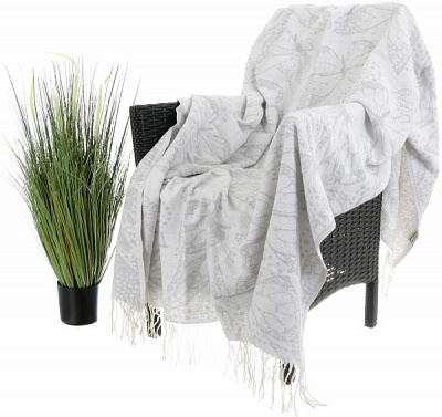 Плед дизайн 11 140x200 см серый Ярослав 