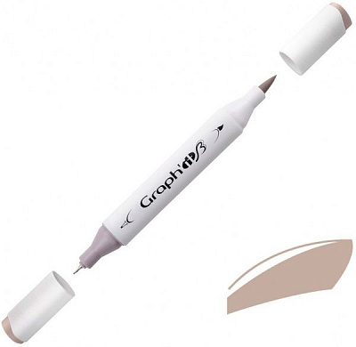 Маркер двосторонній Graph'it GI89405 сірий теплий 5
