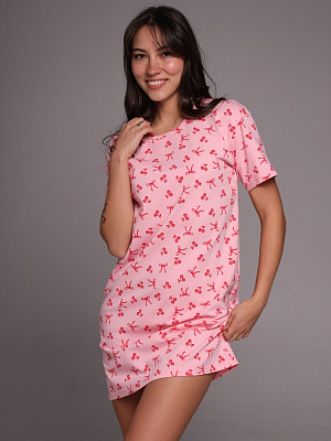 Рубашка German Volf cherry bow р.L розовый