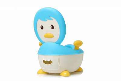 Горщик дитячий Babyhood Пінгвін BH-113В блакитний