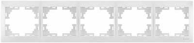 Рамка пятиместная Lezard MIRA горизонтальная белый 701-3000-150