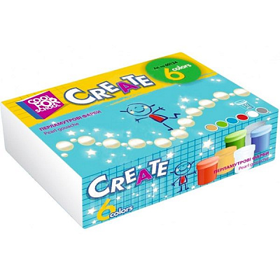Краски гуашевые перламутрові 10 мл 6 кольорів CF60134 Cool For School