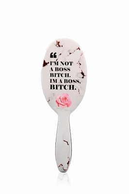 Щетка для волос массажная Framar Motivation Monday Boss Bitch 31007