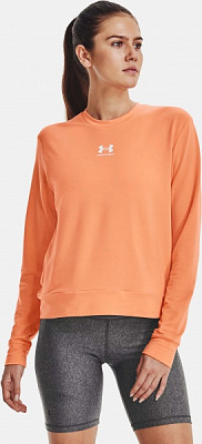 Свитшот Under Armour RIVAL TERRY CREW 1369856-868 р. L оранжевый