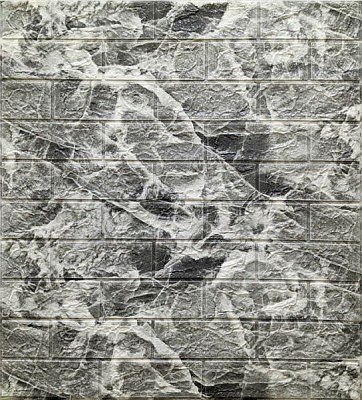 3D Панелі ПВХ самоклеющаяся мрамор черный 0,539 кв.м